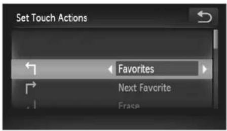 Set Touch Actions Favorites Next Favorite Fracca