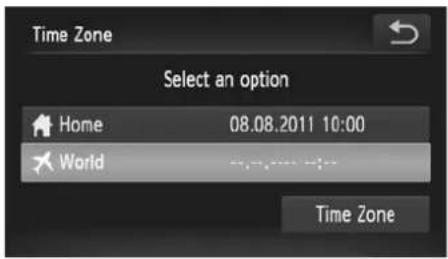 Time Zone Select an option Home 08.08.2011 10:00 World Time Zone