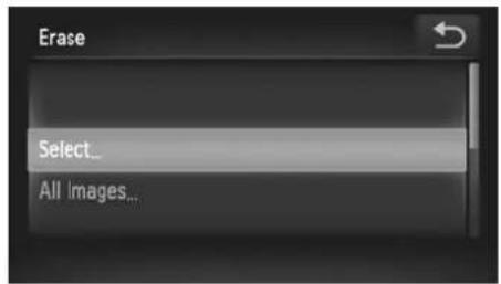 Erase Select... All Images...