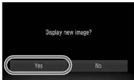 Display new image? Yes No