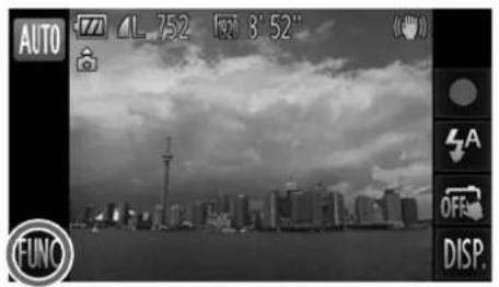 CANON Ixus 1100 HS - FUNC. Menu - Basic Operations - 1