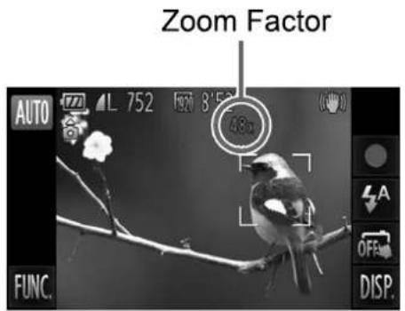 Zoom Factor AUTO L 752 1920 8'53 48% FUNC. A OFE DISP.