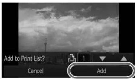 Add to Print List? Cancel Add