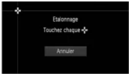 Etalonnage Touchez chaque + Annuler