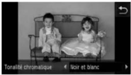 Tonalité chromatique Moir et blanc