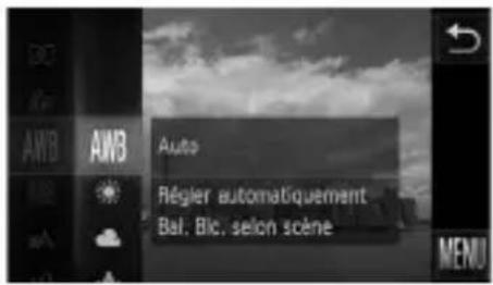 Auto Régier automatiquement Bal, Blc, selon scène