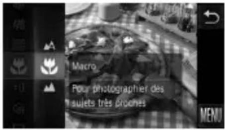 Macro Pour photographier des sujets très broches