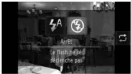 Arrêt Le flash ne se déclenche pas