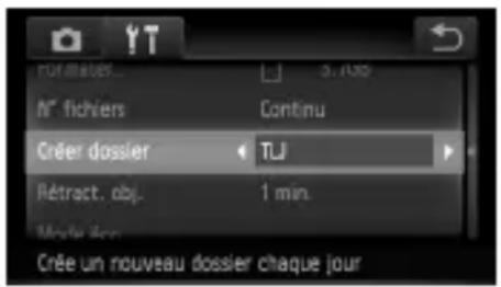 normatier... 3.145 N° fichiers Continu Créer dossier TJ Rétract. obj. 1 min. Movie 200 Crée un nouveau dossier chaque jour