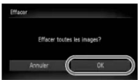 Effacar Effacer toutes les images? Annuler OK