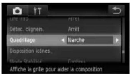 LME INFO Cétec. clignem. Quadrillage Disposition iônes... Affiche le grille pour ader la composition
