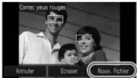 Correct yeux rouges Annuler Ecraser Nouv. Fichier