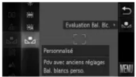 Evaluation Bal. Bic. Personnalisé Pôv avec anciens réglages Bal. blancs perso.
