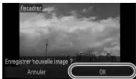 Recadrer Enregistrer 'nouvelle image ? Annuler OK