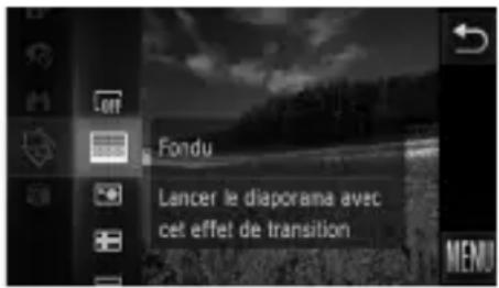 Fondu Lancer le diaporana avec cet effet de transition