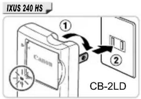 CANON Ixus 510 HS - Chargez la batterie. - 1