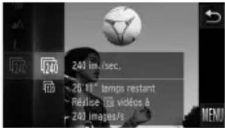 240 240 26'11" temps restant Réserve ▶ vidéos à 240 images/s