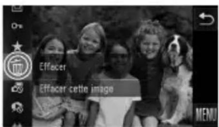 Effacer Effacer cette image MENU