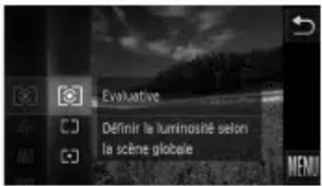 Evaluative Défimir la luminosité selon la scène globele