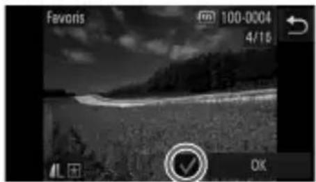 CANON Ixus 510 HS - Marquage des images comme favoris - 3