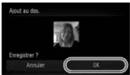Ajout au dos. Enregistrer ? Annulier OK