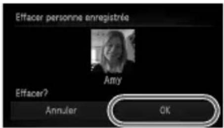 Effacer personne enregistrie Amy Effacer? Annuler OK