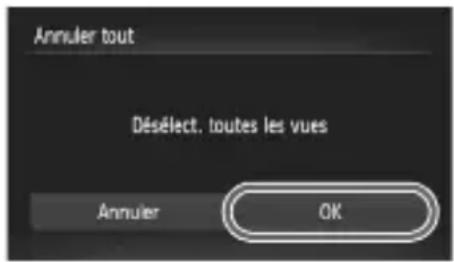 Annuler tout Désélect. toutes les vues Annuler OK