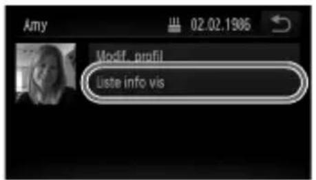 Amy 02.02.1986 Modif .profil Liste info vis