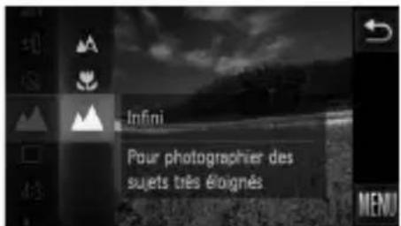 Infini Pour photographier des sujets très éloignés