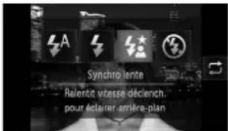 Synchro lente Ralerén vitesse déclench. pour éclaver arrêté-plan