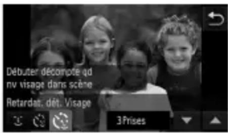 Débuter décompote qd nv visage dans scène Retardas, dét. Visage 3 Prises