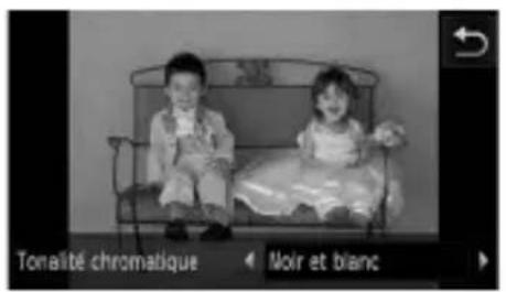 Tonalité chromatique Moir et blanc