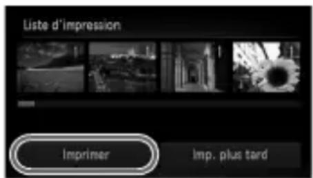 Liste d'impression Imprimer Imp. plus tard