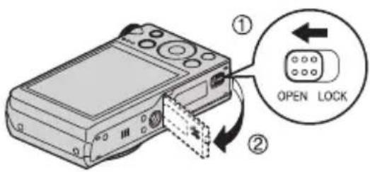 CASIO Exilim EX-H35 - 装入存储卡 - 1