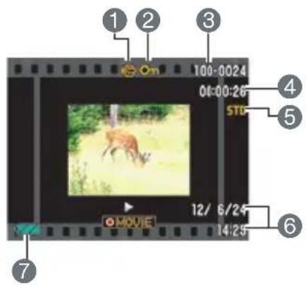 1 2 3 100-0024 00:00:26 STD 4 5 12/ 6/24 14:25 6 7 MOVIE