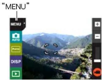 "MENU" MENU AUTO Camera Disp