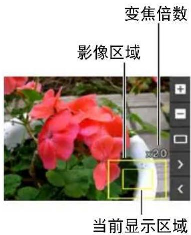 变焦倍数 影像区域 当前显示区域