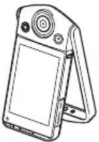 CASIO Exilim EX-TR350 - 2.用力握住外框,小心地旋转显示屏面板。 - 4