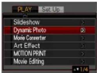 PLAY Set Up Slideshow Dynamic Photo Movie Converter Art Effect MOTION PRINT Movie Editing 1/4