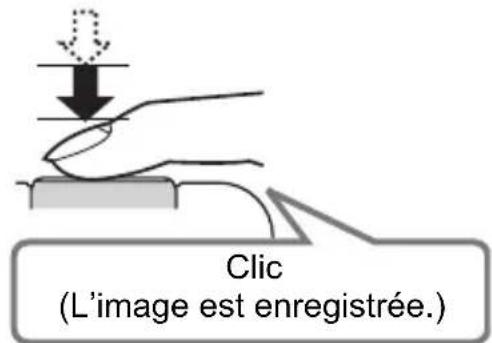 Clic (L'image est enregistrée.)