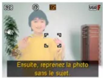 Ensuite, reprenez la photo sans le sujet.