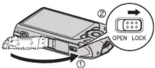 CASIO Exilim EX-Z2300 - 3.Fermez le couvercle de batterie. - 1