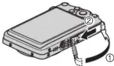 CASIO Exilim EX-Z335 - 3.Fermez le couvercle de batterie. - 1
