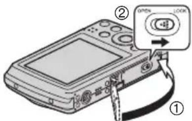 CASIO Exilim EX-Z37 - 3.Fermez le couvercle de batterie. - 1