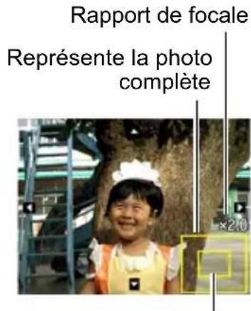 Rapport de focale Représente la photo complète