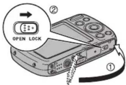 CASIO Exilim EX-Z42 - 3.Fermez le couvercle de batterie. - 1