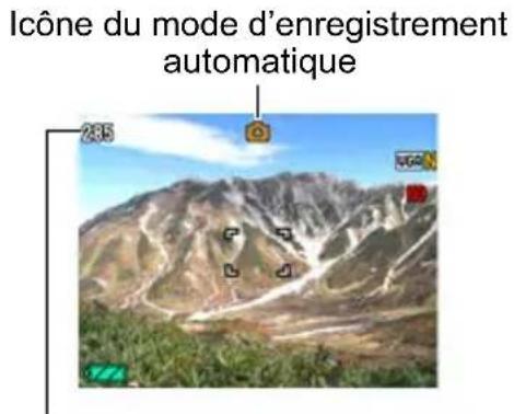 Icône du mode d'enregistrement automatique