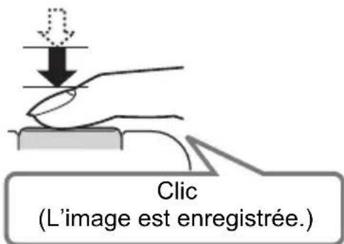 Clic (L'image est enregistrée.)