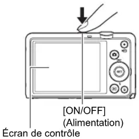 [ON/OFF] (Alimentation) Écran de contrôle