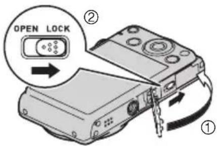 CASIO Exilim EX-Z690 - 3.Fermez le couvercle de batterie. - 1
